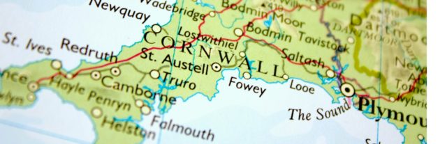 map of cornwall